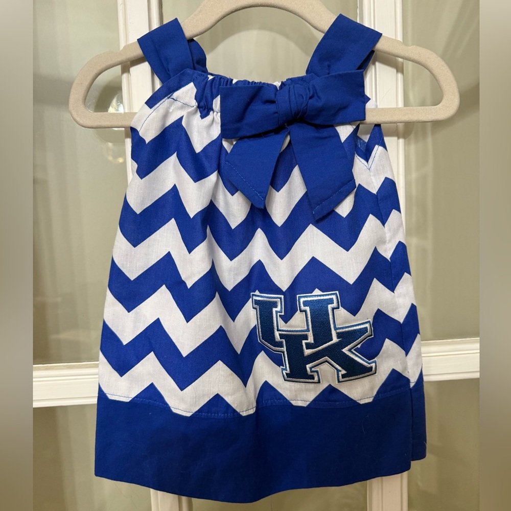 Baby University of Kentucky Chevron Dress